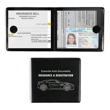 Car Registration And Insurance Card Holder Vehicle Glove Box Car Organizer Inter