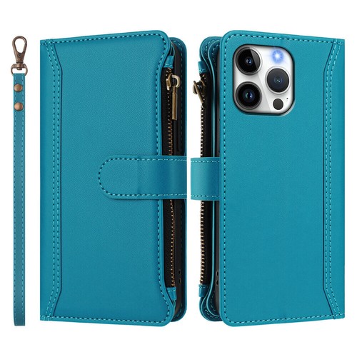Zipper Leather Wallet Phone Case For iPhone 16E 16 15 14 13 12 11 Pro Max XR 7 8 - Picture 52 of 97
