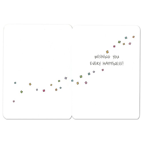 Cute WEDDING CONGRATULATIONS Card, Just Married Car by Susan Allen + Envelope - Picture 2 of 6