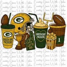 Sublimation Print Green Bay Football Ready To Press Paper Ink Heat Transfer
