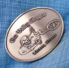 Oro Valley Choppers Promo Belt Buckle Tucson AZ Custom Motorcycle Vtg    .NOX814