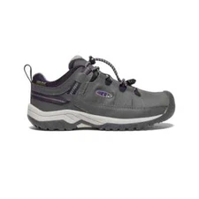 New Keen Targhee Low Hiking Youth Girls Black Purple Boots Size 7 Women Sz 8.5