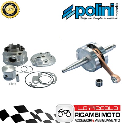 Polini Maxi Cylinder Kit Full Shoulder Engine Shaft Aprilia RS 50