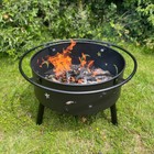 Fire Pit Firepit Garden Fire Bowl Grill Safety Outdoor Log Burner
