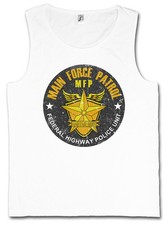 CHALECO CAMISETA SIN MANGAS PATRULLA DE LA FUERZA PRINCIPAL - Camisa de película con logotipo de policía federal de carreteras Mad Max