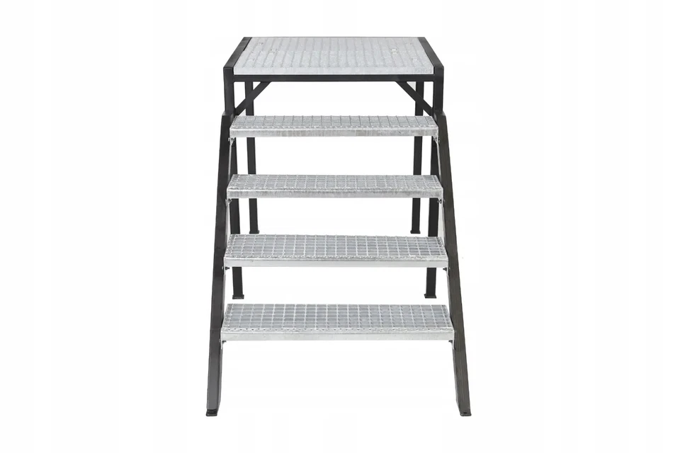 Metallstufe 600/700/800/900/1000x240 mm verzinkt Gitterroststufen Treppenstufen - Bild 4 von 4