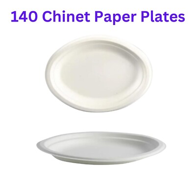 140 Chinet Oval Platte Pappteller Extra Starke Pappteller 10 Zoll BBQ s