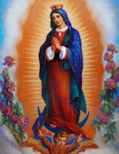 Our Lady OF Guadalupe Virgin Mary Christian accent ceramic tile mural backsplash