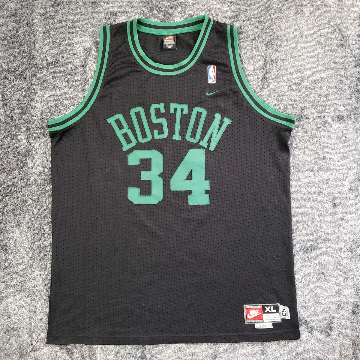 Vtg Nike Authentic NBA Boston Celtics Paul Pierce 34 Jersey Black Mens XL +2