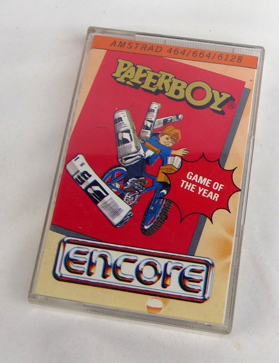 Schneider CPC 464 Amstrad in OVP -- PAPERBOY (Encore/Elite