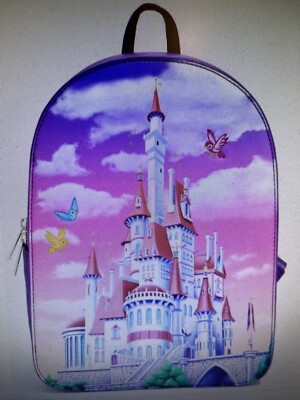 Colorful Castle Mini Backpack Amazon.com: Loungefly Disney Tangled Princess Castle MINI  main image 2