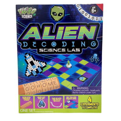 Weird Science Alien Decoding Science Lab 4 Experiments Kit