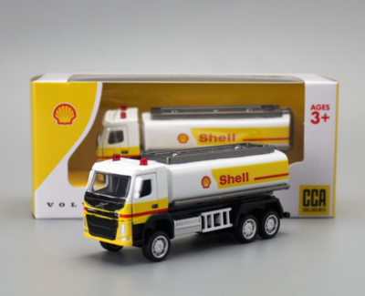 CR CCA 1:72 Volvo Shell Oil Tanker Truck Model Toy Diecast Metal