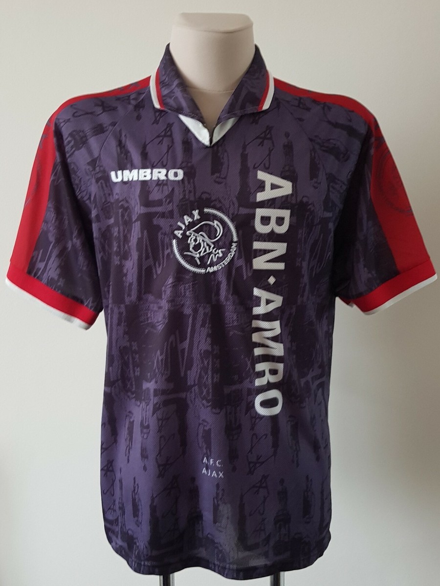 Ajax 1996 - 1997 Away football Umbro shirt #9 Kluivert size