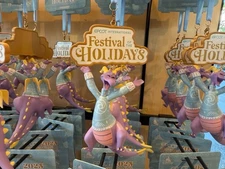 Disney Parks 2025 Epcot Festival Of The Holidays Figment Christmas Ornament