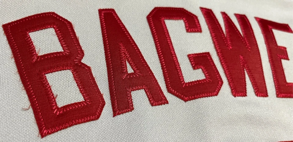 Camiseta deportiva de béisbol Jeff Bagwell 5 Houston Astros para hombre gris con botones L majestuosa Foto 4 de 4