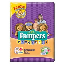 Pampers Progressi 6 35.27 Lbs. 18 Diapers Made In Italy