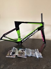 NEW Cannondale Systemsix 54cm Hi-Mod Frame and Forks Pink Green Team Edition