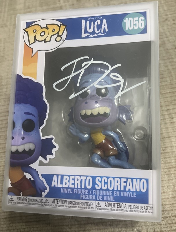 Jack Dylan Grazer "Luca" AUTOGRAPH Signed 'Alberto Scorfano' 1056 Funko Pop ACOA