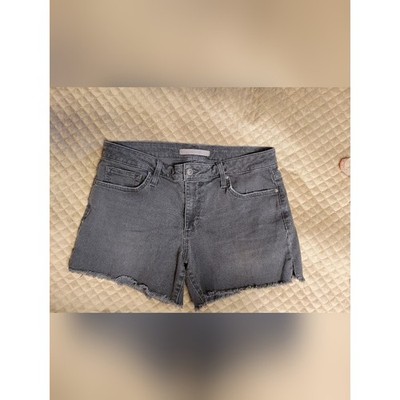 Joe's Jeans Charcoal Gray Distressed Hem Lisbeth Wash Cut Off Shorts Womens W 29