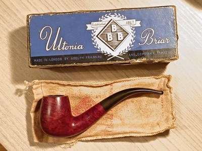 BBB ULTONIA 304 Made in England Pre Cadogan Bent Billiard Pipa Pipes Pipes 烟斗