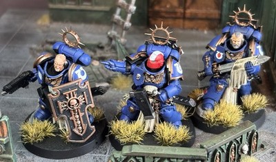 Warhammer 40K Primaris Space Marines Bladeguard Veteranen schön bemalt GW