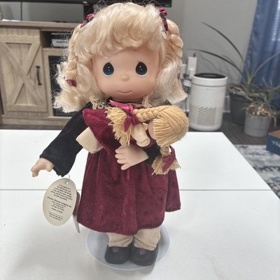 2000 January Birthday Blessings Precious Moments Doll In Stand #1351 Tag Label