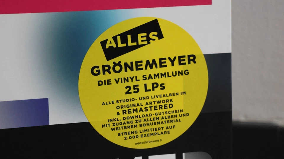 Herbert Grönemeyer – Alles 25 LP VINYL BOX SET POP ROCK VOCAL 2016 TOP RARE!! - Bild 2 von 4