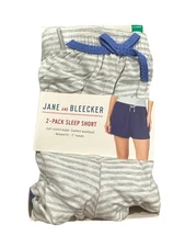 Jane and Bleecker 2 Pack Sleep Short Comfort Waistband Soft Stretch