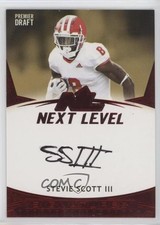 2021 Sage Premier Draft Next Level Red Stevie Scott III #21NL-SSIII Auto 2j8