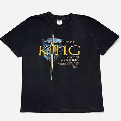 Rare Vintage 90s Return of the Kings Christian Tee Size Large