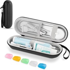 Toothbrush Travel Case for Oral B/Oral-B Pro Black case with toothbrush cap