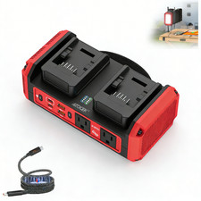 DC 18V to 120V AC, 350W power Inverter Compatible with Milwaukee 18V Battery