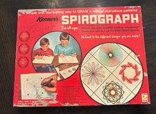 Vintage Spirograph Kenner 401 Drawing Set 1970 Art Fun Gears Draw Complete