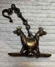 Antica Lanterna ad Olio In Ottone