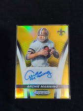 2025 Panini Prizm Black Archie Manning Auto Gold No. FS-AMG 4/10 GOLD