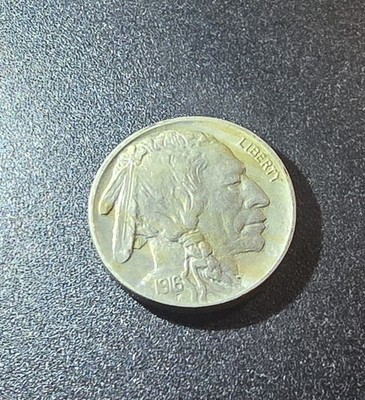 1916 Buffalo Nickel 5C Nice Horn