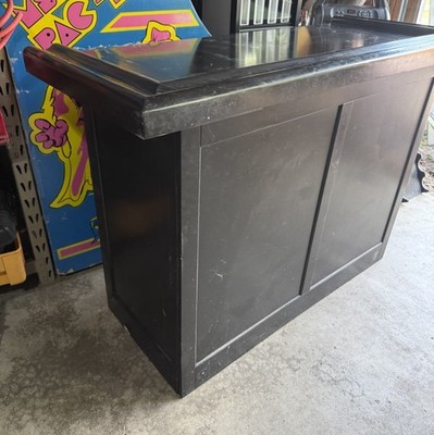Premium Solid Wood Home Dry Bar with Ample Storage - Black Used  60''