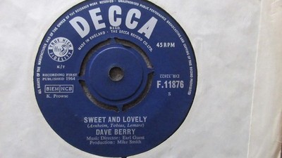 Dave Berry Sweet & Lovely/Baby It's You 7'' 1964 **VG+**