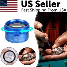 40X30 Magnifying Glass Jewelry Eye Loop Pocket Optical Magnifier Jewelers Repair