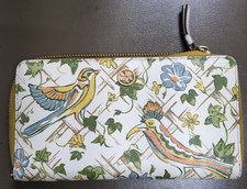 TORY BURCH - Robinson Print Leather Continental Zip Around Wallet
