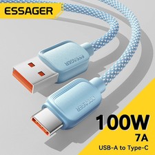 7A 100W USB TYPE C CHARGING CABLE FOR PHONE LAPTOP FAST CHARGING HIGH POWER