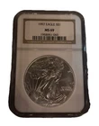 1997 $1 American Silver Eagle NGC MS69 Brown Label