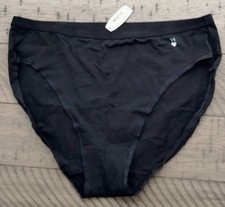 Victoria's Secret Vintage 100 Cotton Signature Band Logo Hi Leg Brief Panty L
