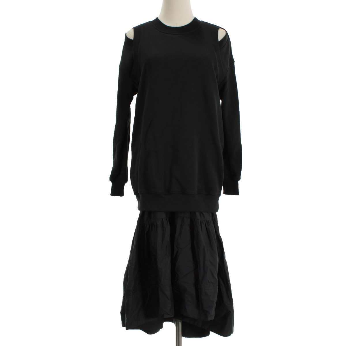3.1 phillip lim black dress NWT French Terry Oversized Poplin Combo Midi Size XS Azazie Teri wedding dress simple dress from 3.1 Phillip Size:2X/20W-22W