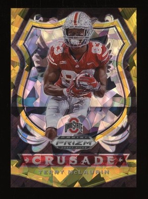 2020 Terry McLaurin Panin Prizm Draft Crusade Gold Prizm #2/7 *NICE*