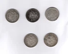 Morgan Silver Dollars-5 pieces sold as a set