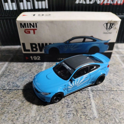 Mini GT #192 - LBWK LB WORKS BMW M4 Baby Blue MGT00192 | eBay
