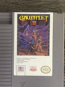 Gauntlet 2 1990 NES Nintendo Entertainment System Game + Dustcover+ Manual.