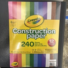 Crayola Construction Paper 240 Pages Easter Craft Supplies 10 Colors 6 Pack New